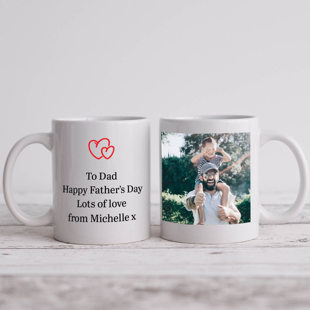 Personalised Photo and 4 Lines of Text White Mug - YouPersonalise