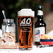 Personalised Pint Glass - 40th Birthday Hat - YouPersonalise