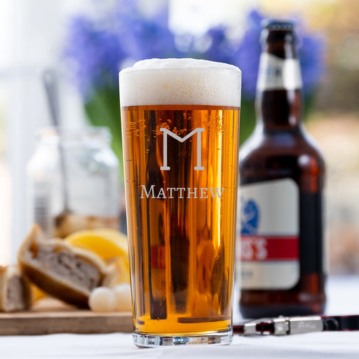 Personalised Pint Glass - Initial/Name - YouPersonalise