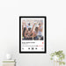 Personalised SPOTIFY INSPIRED THEME Photo Framed Print in A3 Size - White or Black - YouPersonalise