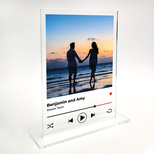 Personalised Spotify Themed Acrylic Plaque With Base - YouPersonalise