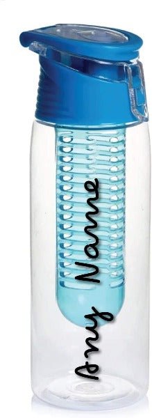 Personalised Water Bottle 700ml With Removable Fruit Infuser Water Bottle Add ANY Name Perfect For Gym, Kids, School Any Occassion - YouPersonalise