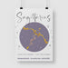 Sagittarius Zodiac Print in A3 or A4, With or Without Black Frame - YouPersonalise