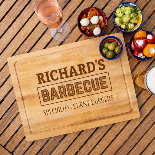 Speciality Barbeque BBQ Personalised Engraved Chopping Board - YouPersonalise