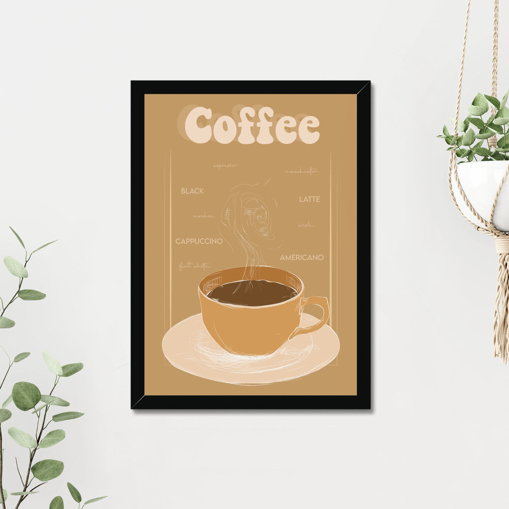 Tea and Coffee Print A3 or A4 with Frame - YouPersonalise