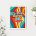 Think Happy Be Happy Quote A4 or A3 Print with Frame - YouPersonalise