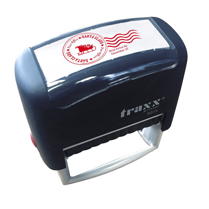 Traxx 9013 Santa's Christmas Mail Self Inking Rubber Stamp, Santa Claus Post Office Mail Stamp - YouPersonalise